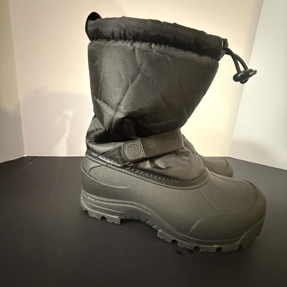 Northside Kids Size 4 Frosty Winter Snow Boots Black 3M Thinsulate Waterproof - Picture 3 of 11
